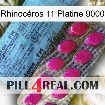 Rhinocéros 11 Platine 9000 35